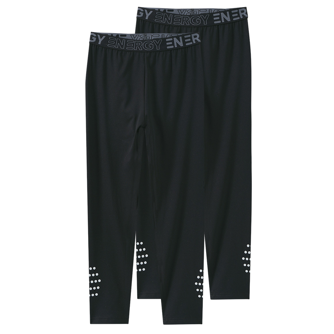 2 Mädchen Thermo-Leggings mit Elastikbund von Yigga