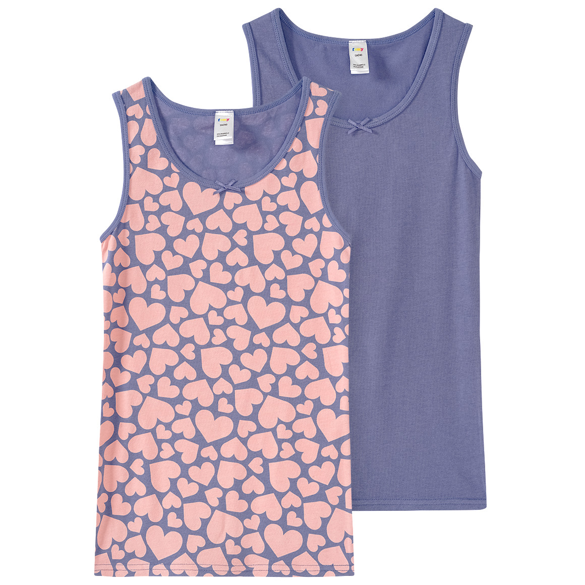 2 Mädchen Unterhemden im Set von Yigga