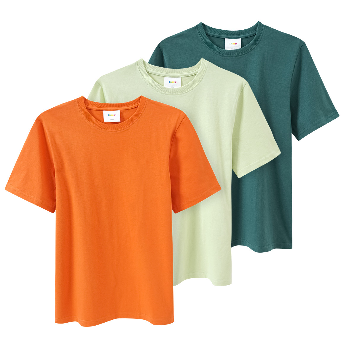 3 Jungen T-Shirts unifarben von Yigga