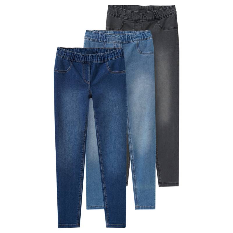3 Mädchen Jeggings mit Stretch-Bund von Yigga