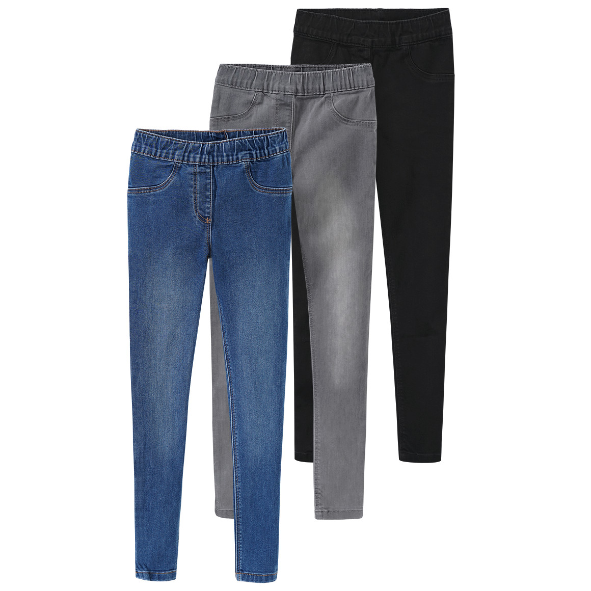 3 Mädchen Jeggings mit Stretch-Bund 3 Mädchen Jeggings mit Stretch-Bund von Yigga