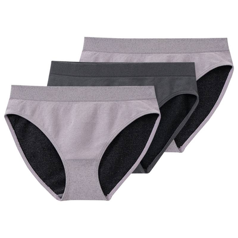 3 Mädchen Seamless-Slips in Unifarben von Yigga