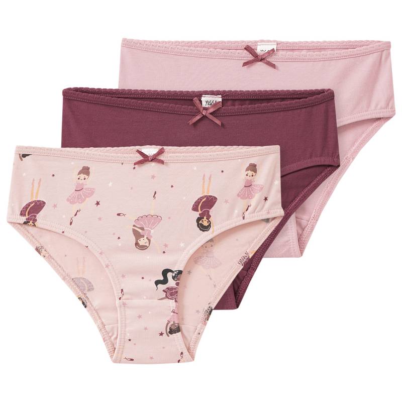 3 Mädchen Slips in verschiedenen Dessins von Yigga