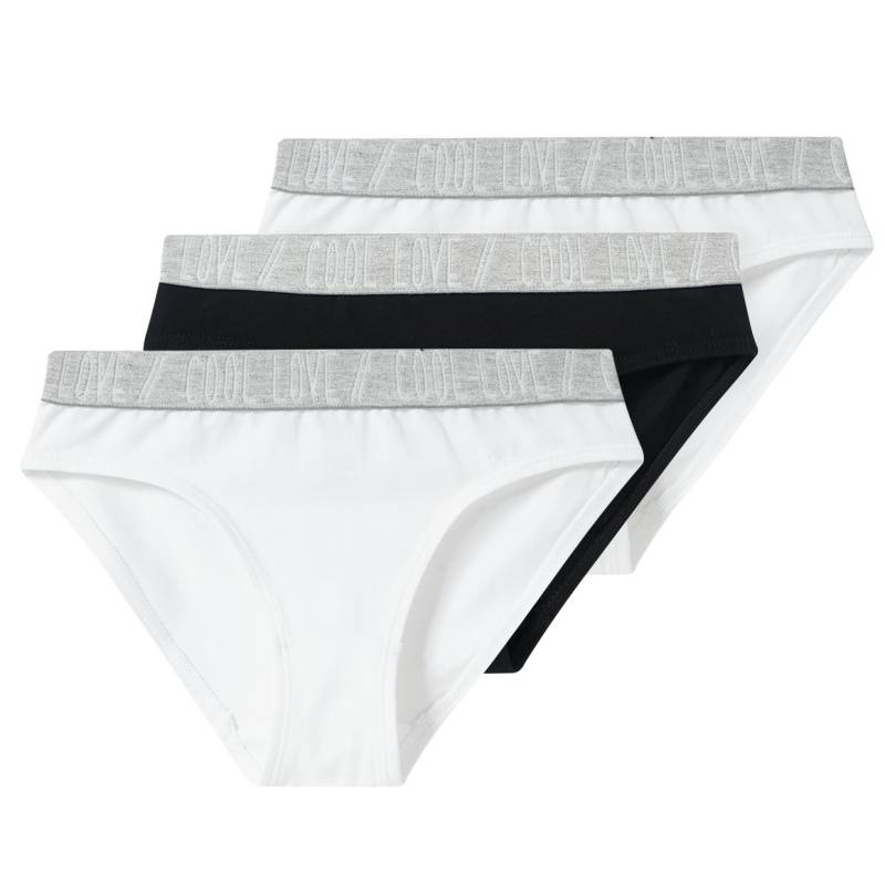 3 Mädchen Slips mit Webbund von Yigga