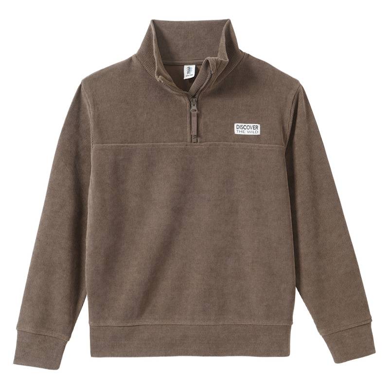 Jungen Cordshirt mit Troyerkragen von Yigga