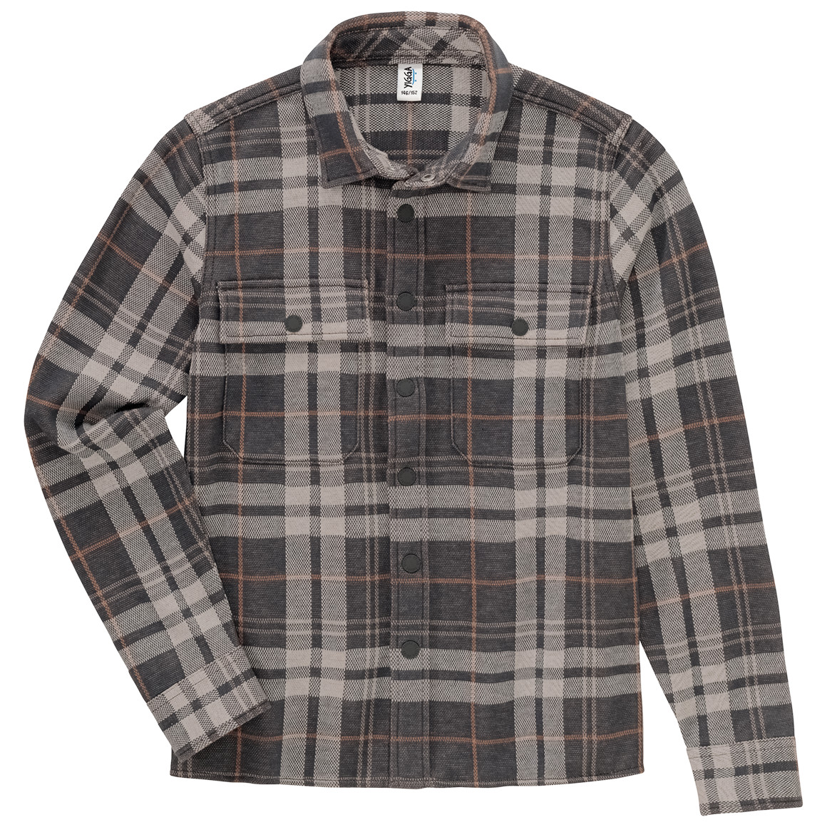 Jungen Hemd in Karo-Optik von Yigga