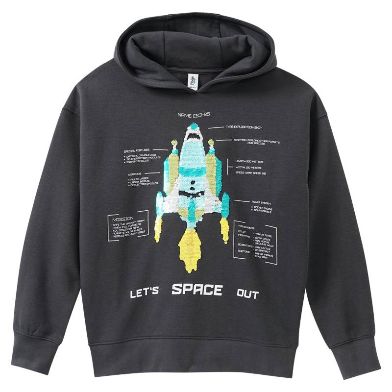 Jungen Hoodie mit Wendepailletten von Yigga