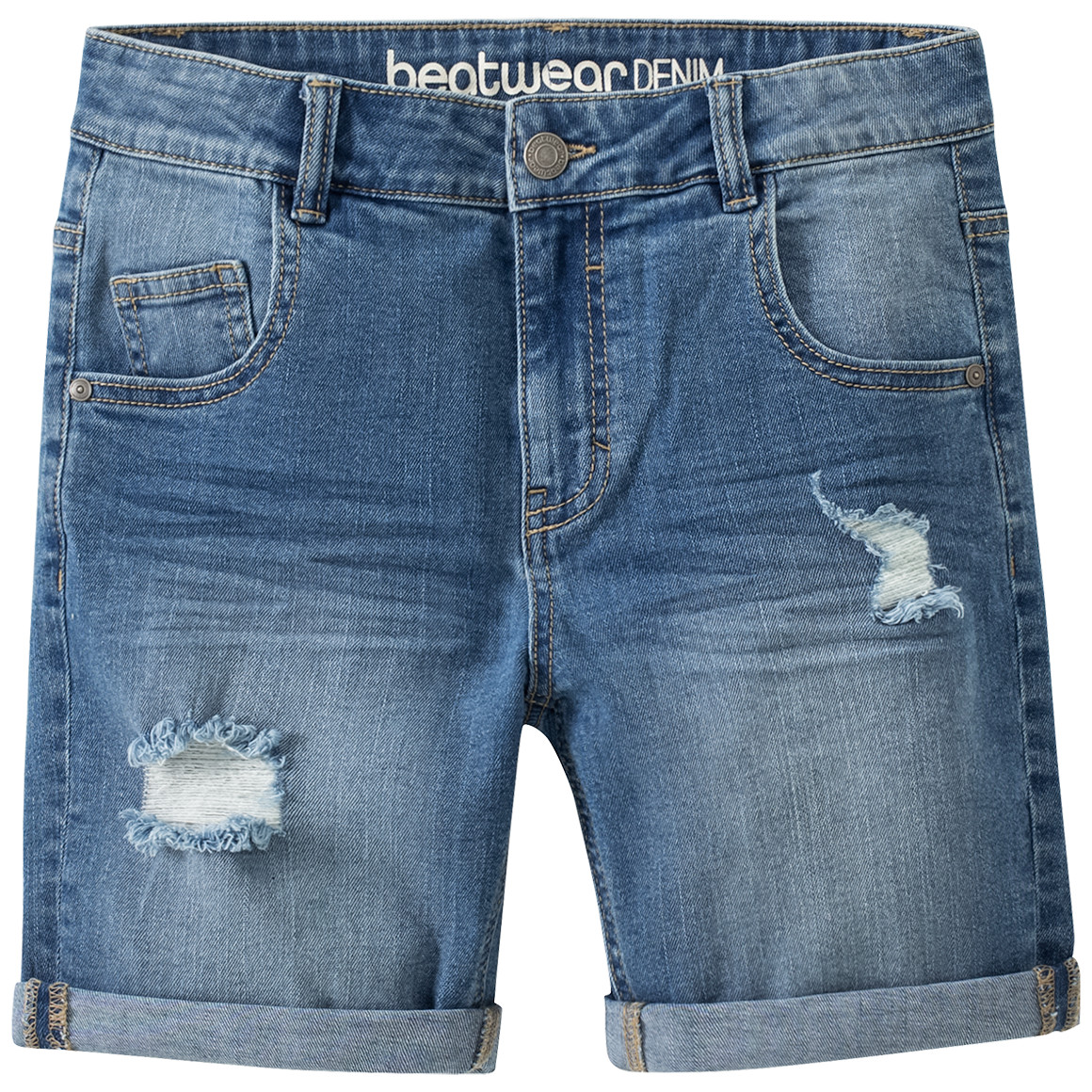 Jungen Jeans-Shorts destroyed von Yigga