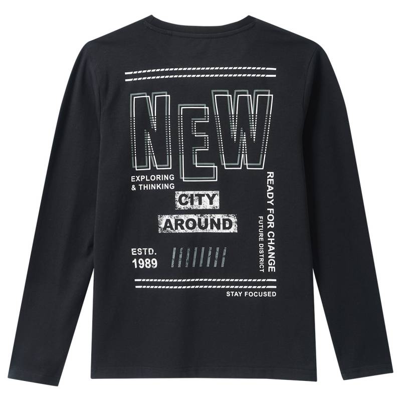 Jungen Langarmshirt mit Backprint von Yigga