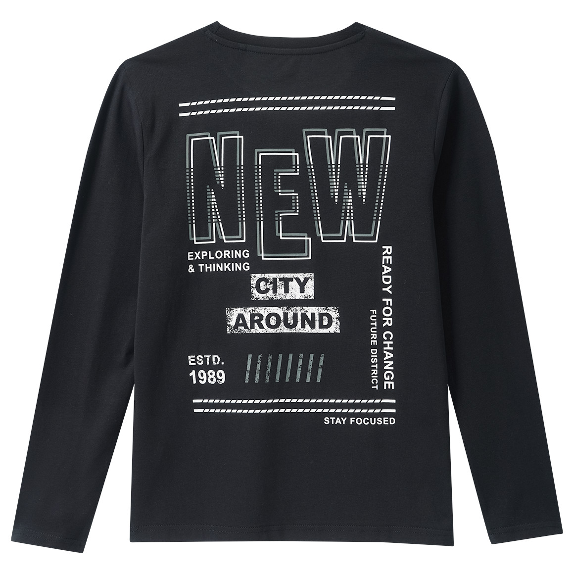 Jungen Langarmshirt mit Backprint von Yigga