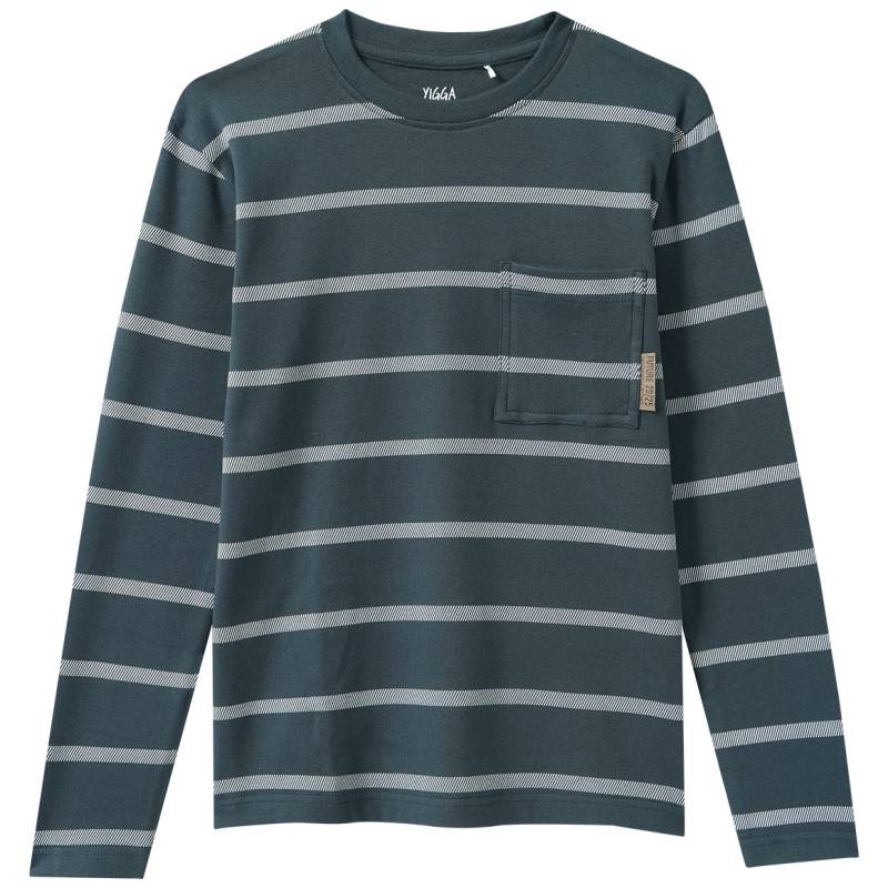 Jungen Langarmshirt mit Brusttasche von Yigga