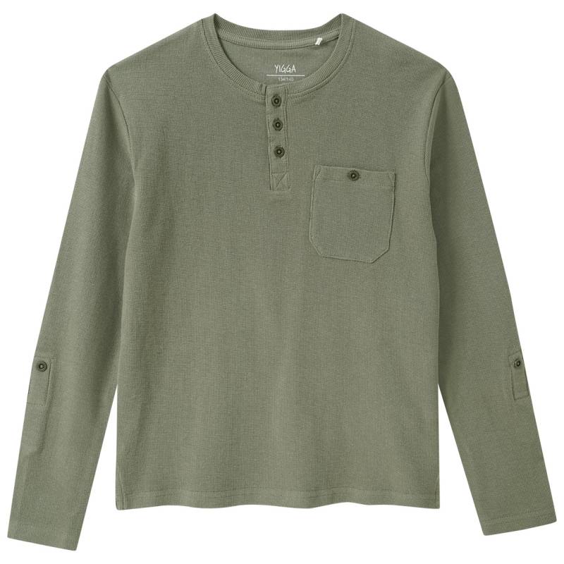 Jungen Langarmshirt mit Brusttasche von Yigga