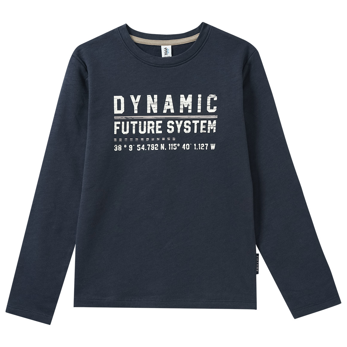 Jungen Langarmshirt mit Message-Print von Yigga