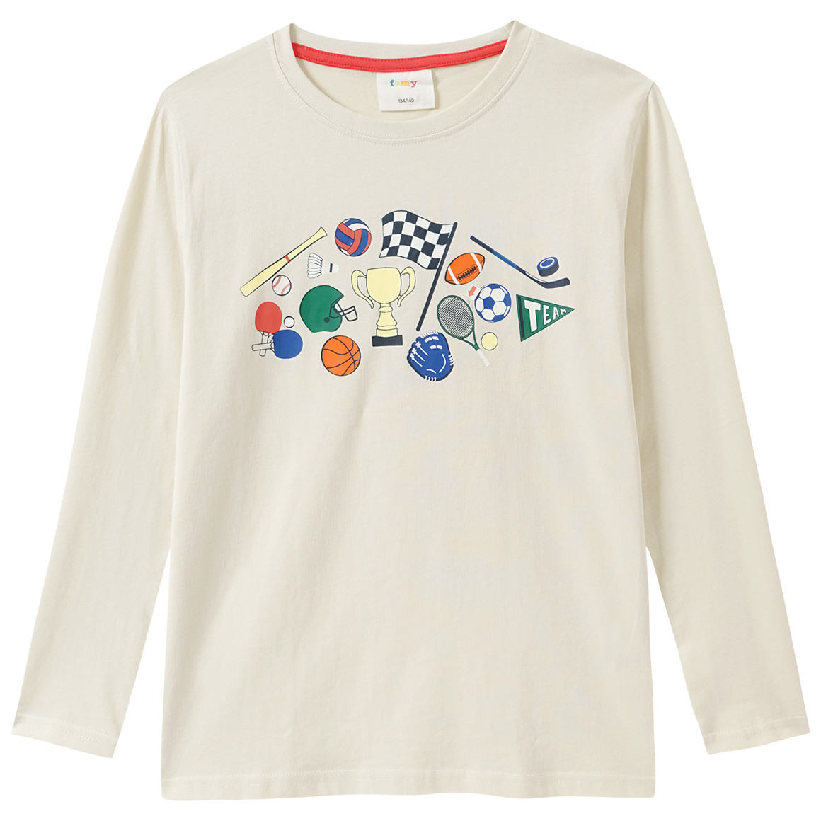 Jungen Langarmshirt mit  Print von Yigga