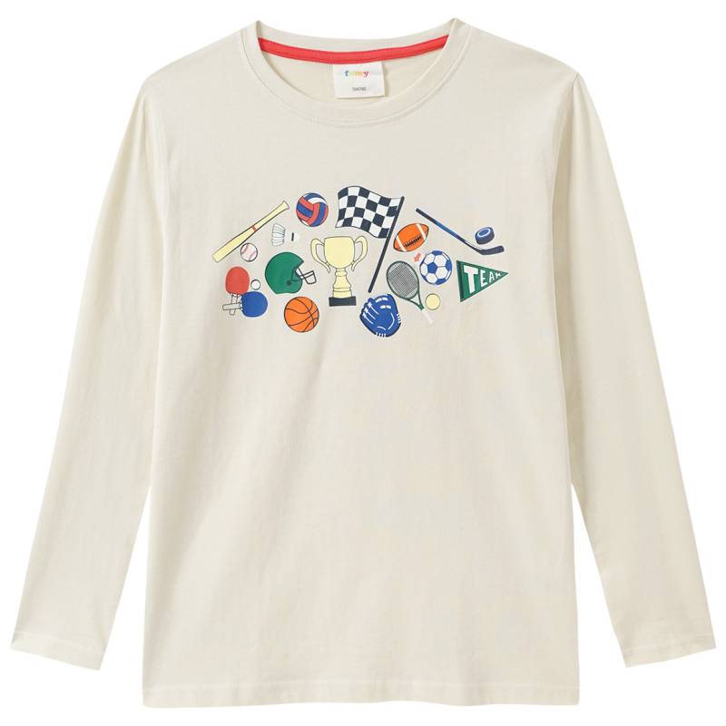 Jungen Langarmshirt mit  Print von Yigga