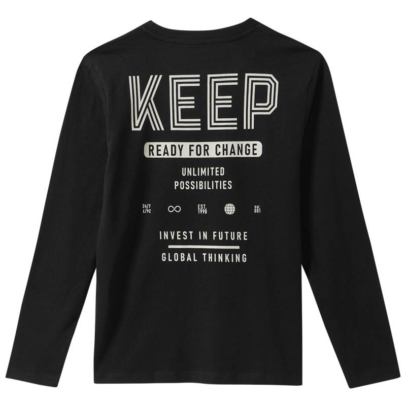 Jungen Langarmshirt mit Rücken-Print von Yigga