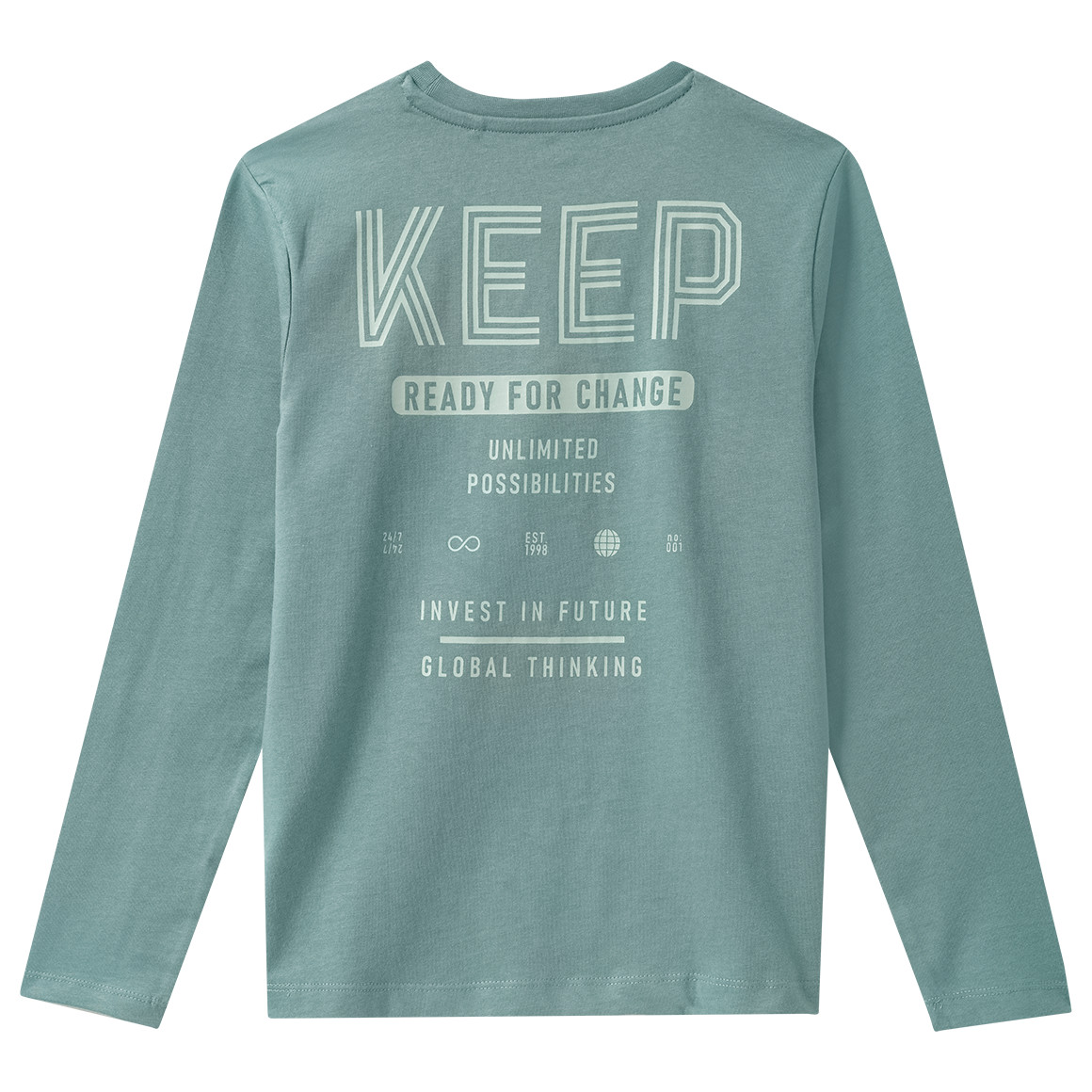 Jungen Langarmshirt mit Rücken-Print von Yigga