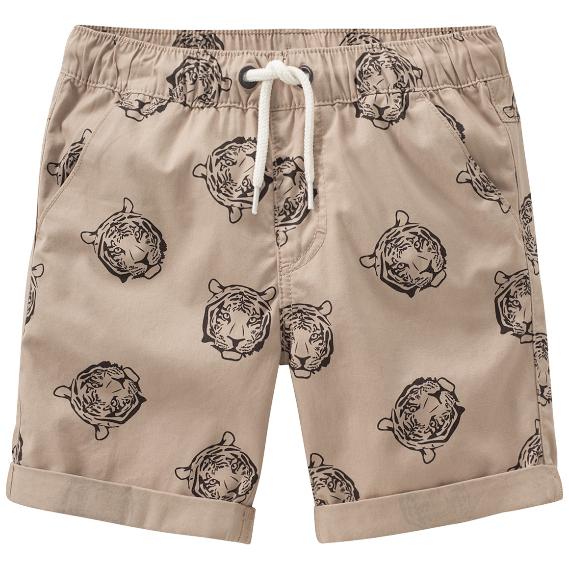 Jungen Shorts mit Tiger-Allover von Yigga