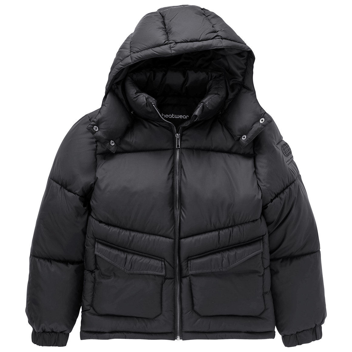 Jungen Steppjacke mit abnehmbarer Kapuze von Yigga