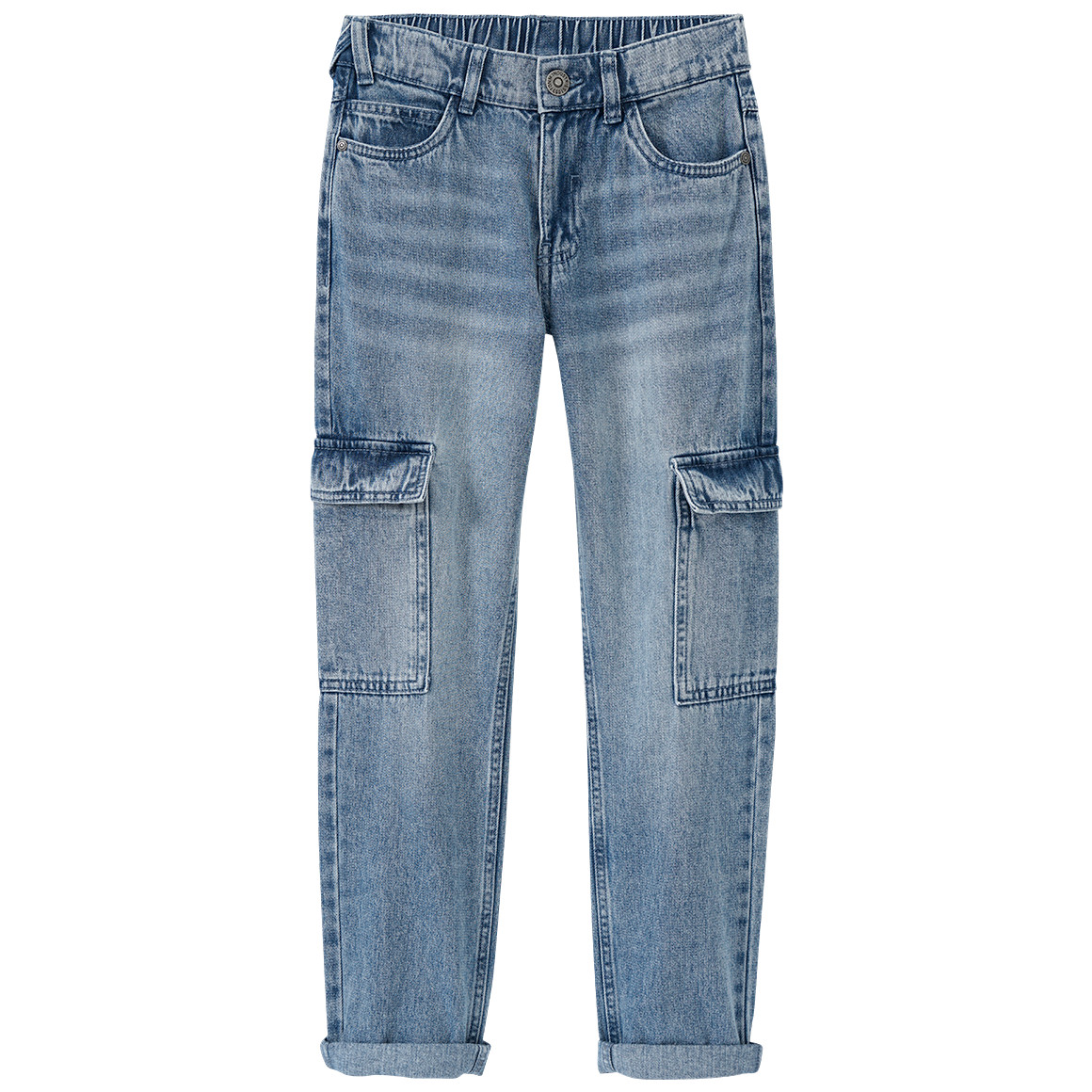 Jungen Straight-Jeans mit Cargotaschen Jungen Straight-Jeans mit Cargotaschen von Yigga
