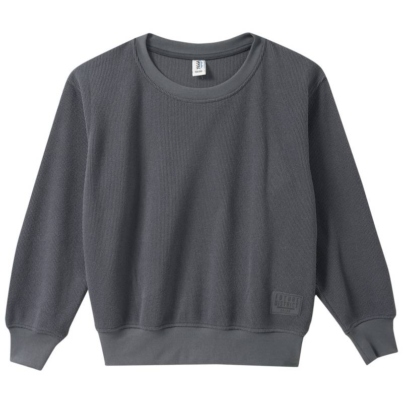 Jungen Sweatshirt in Piqué-Optik von Yigga