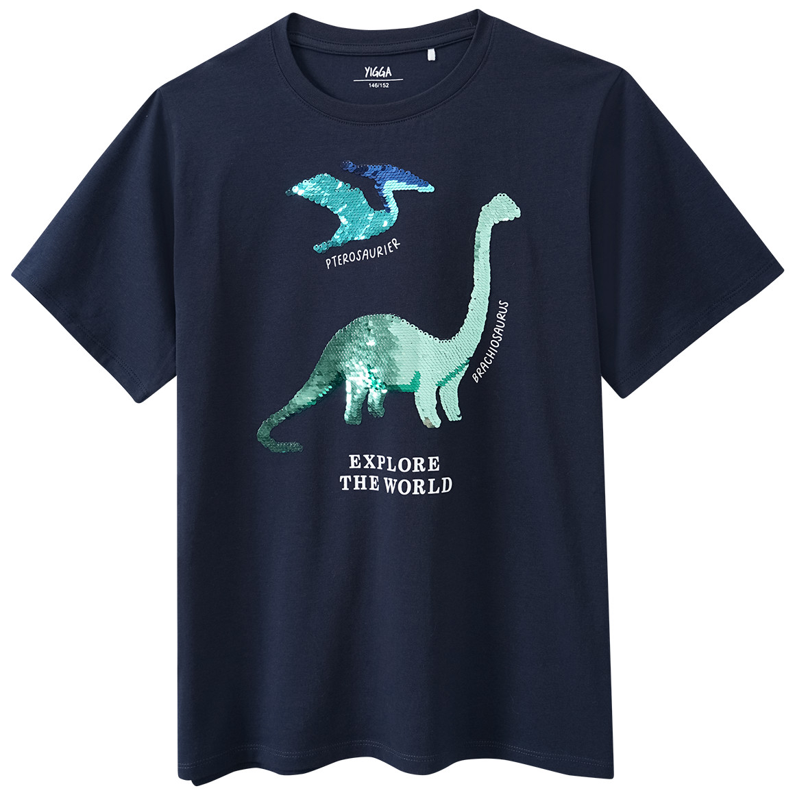 Jungen T-Shirt mit Wendepailletten von Yigga