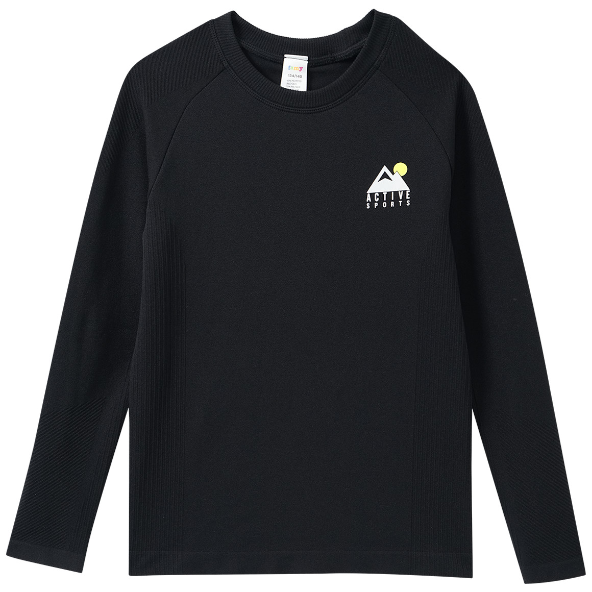 Jungen Thermo-Shirt in Seamless-Optik von Yigga
