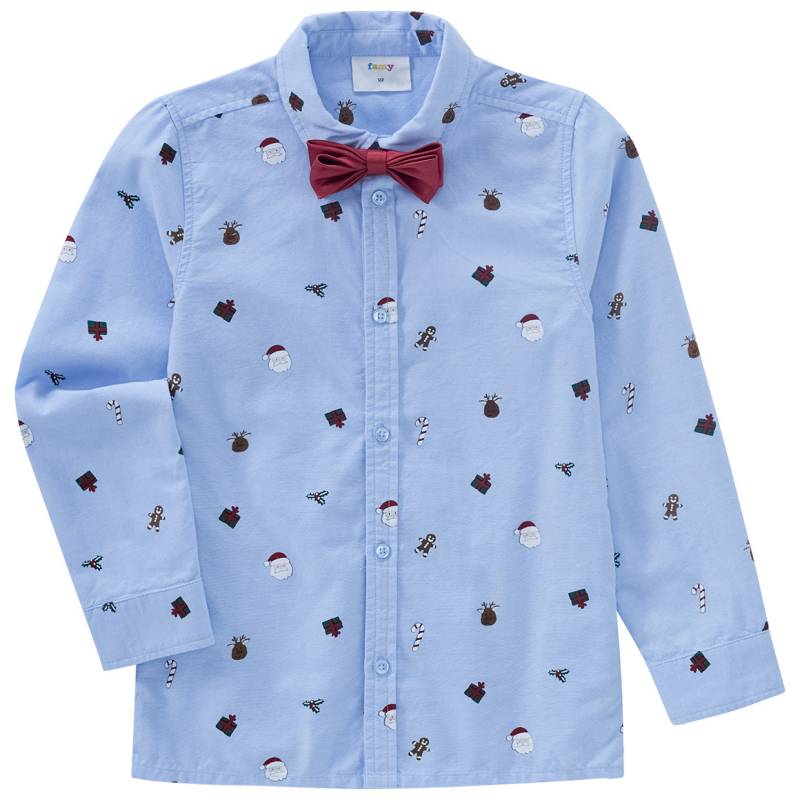 Jungen Weihnachtshemd mit Fliege von Yigga