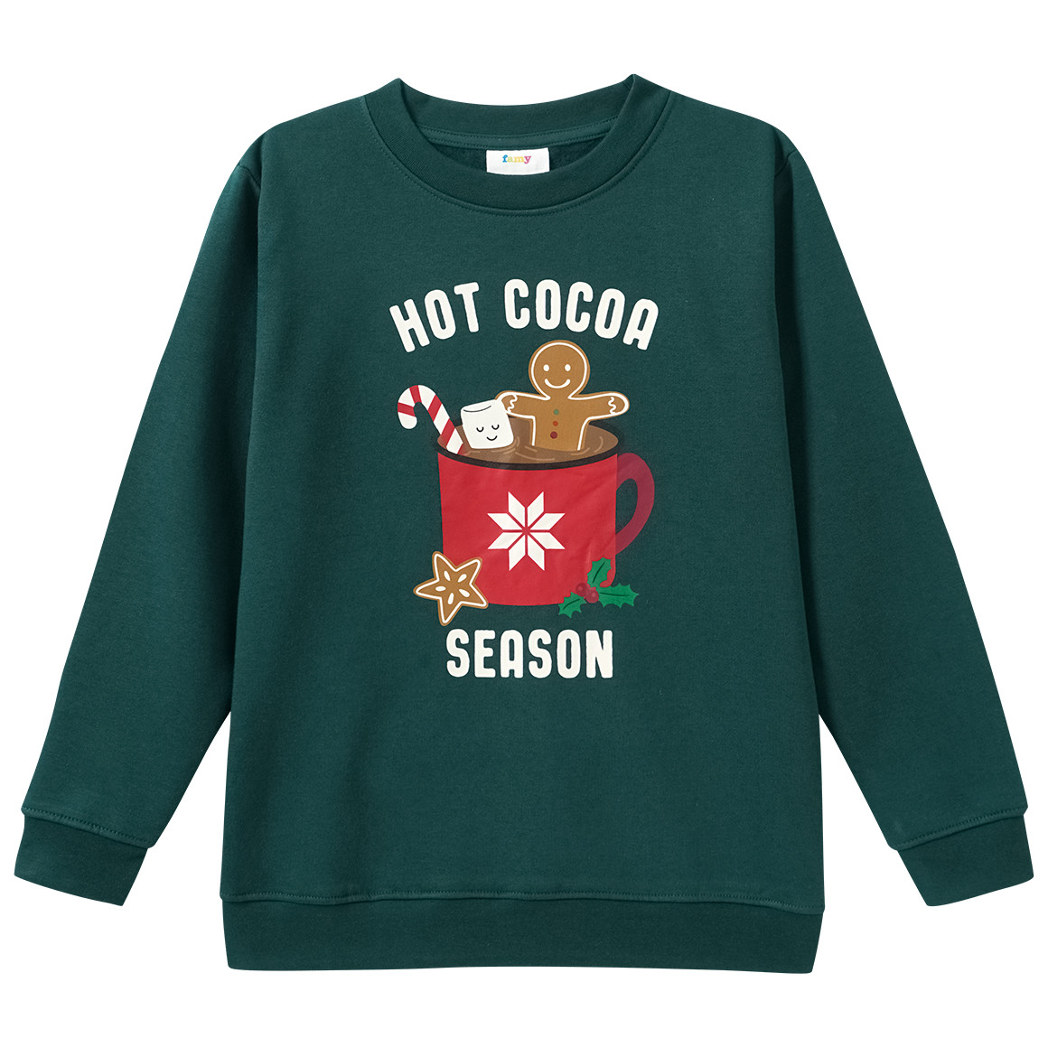 Jungen Weihnachtssweatshirt mit Print von Yigga