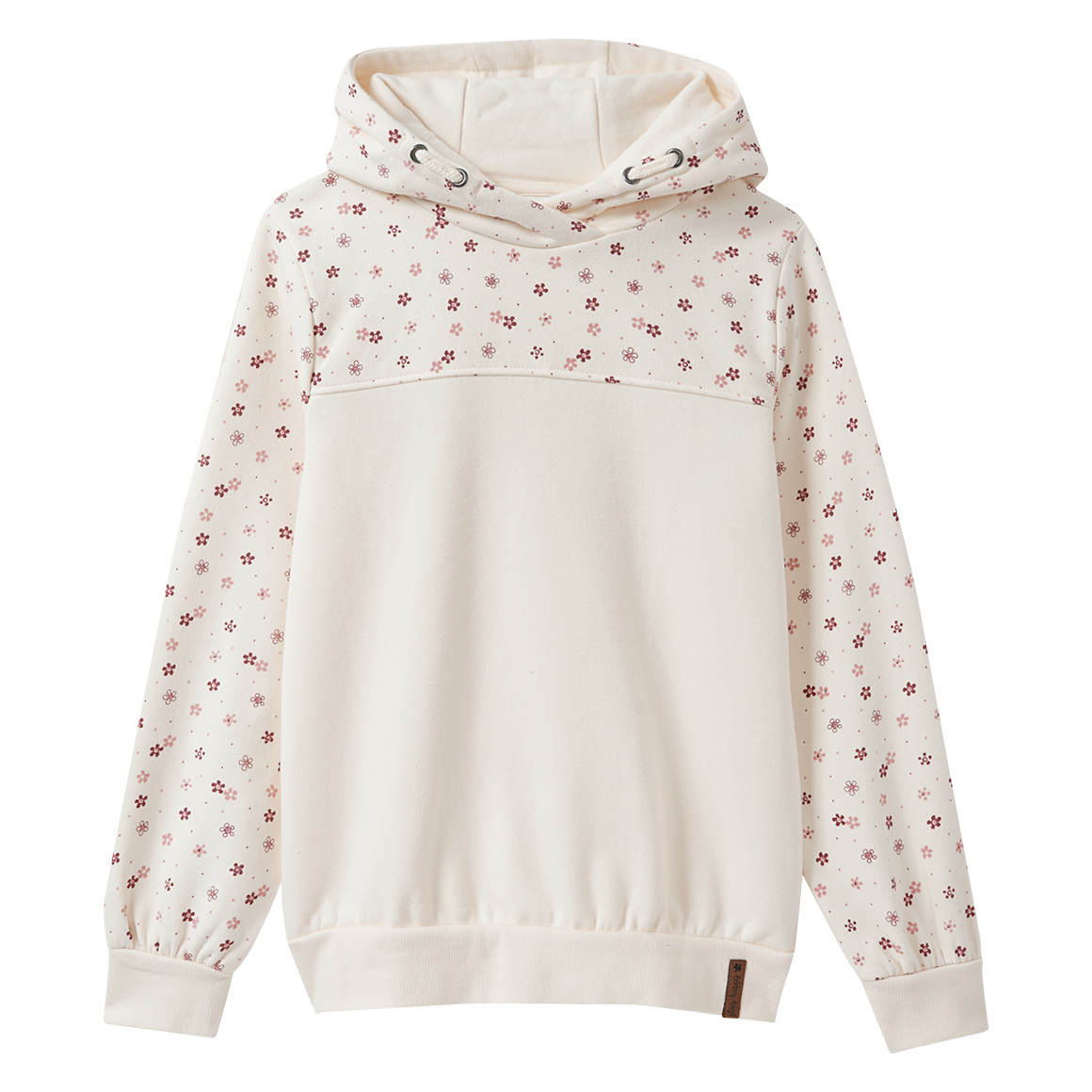 Mädchen Hoodie mit Blumen-Print von Yigga