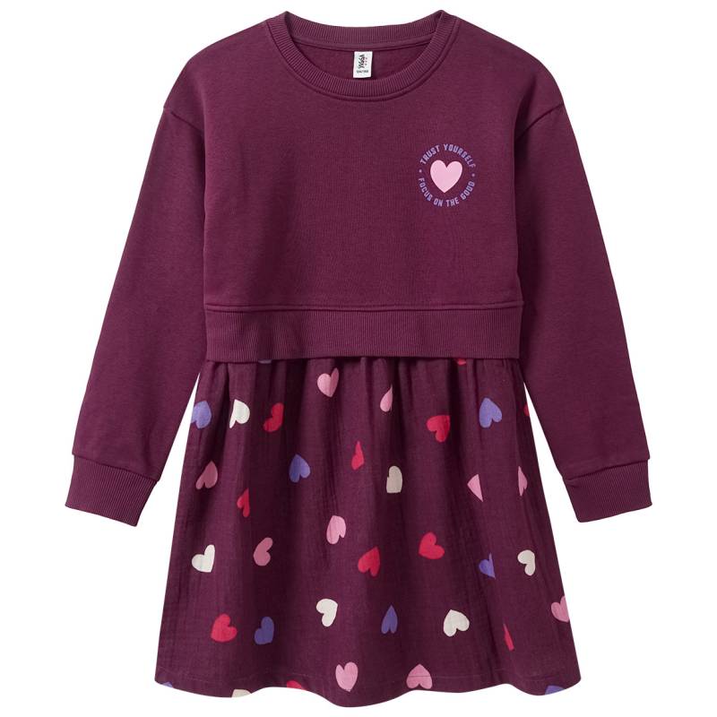 Mädchen Kleid mit angesetztem Rockteil von Yigga