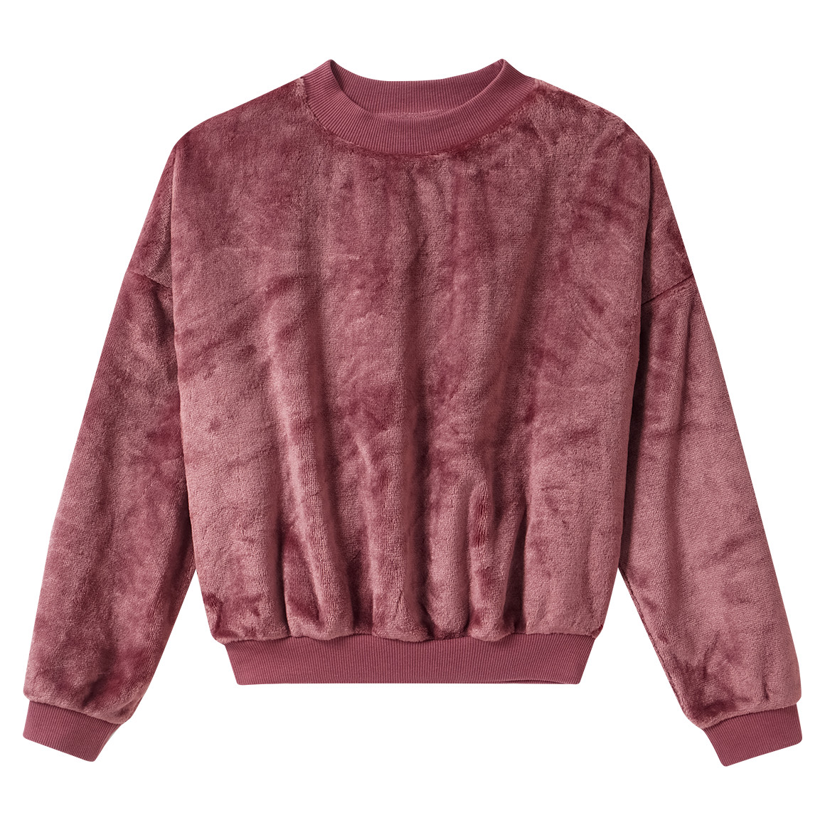 Mädchen Kuschelpullover im Basic-Look von Yigga