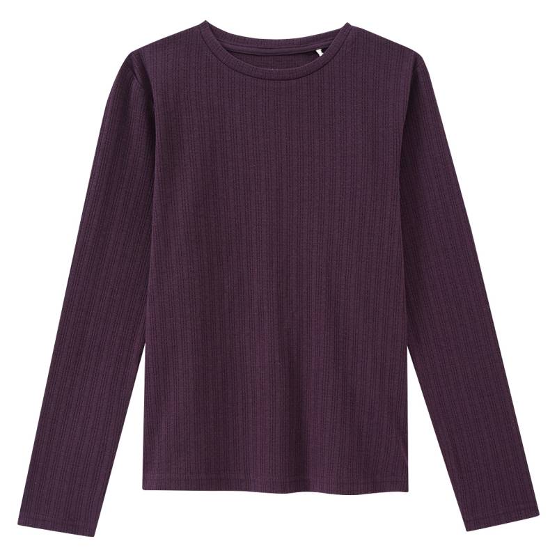 Mädchen Langarmshirt mit Ajourmuster von Yigga