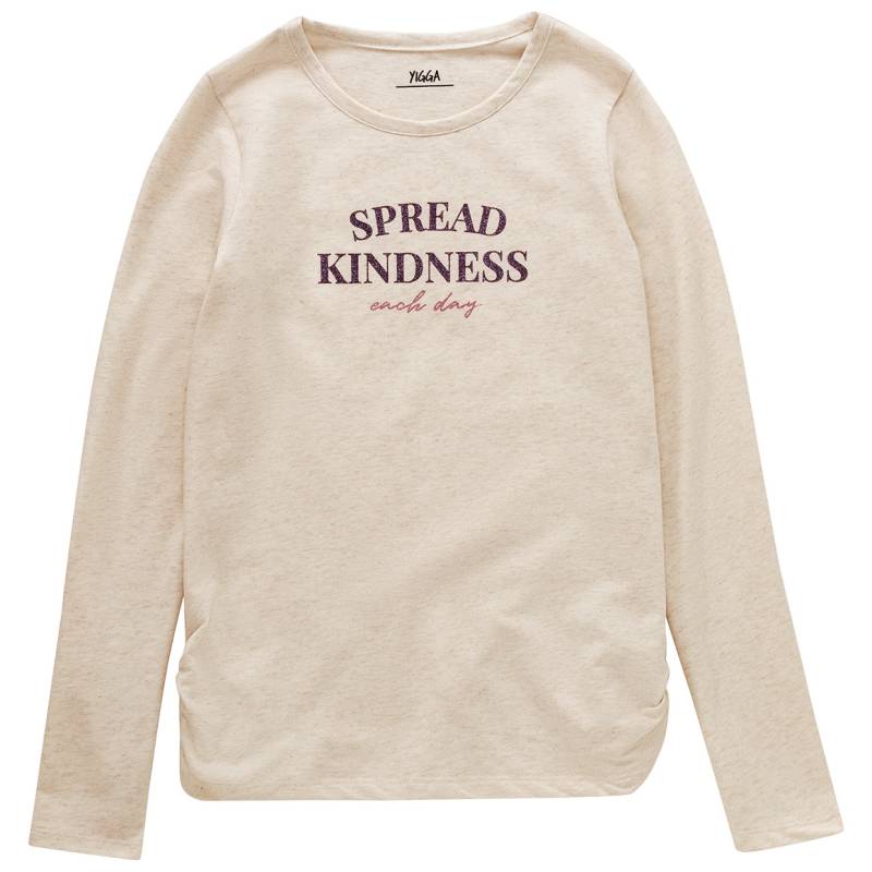 Mädchen Langarmshirt mit Glitzer-Print von Yigga