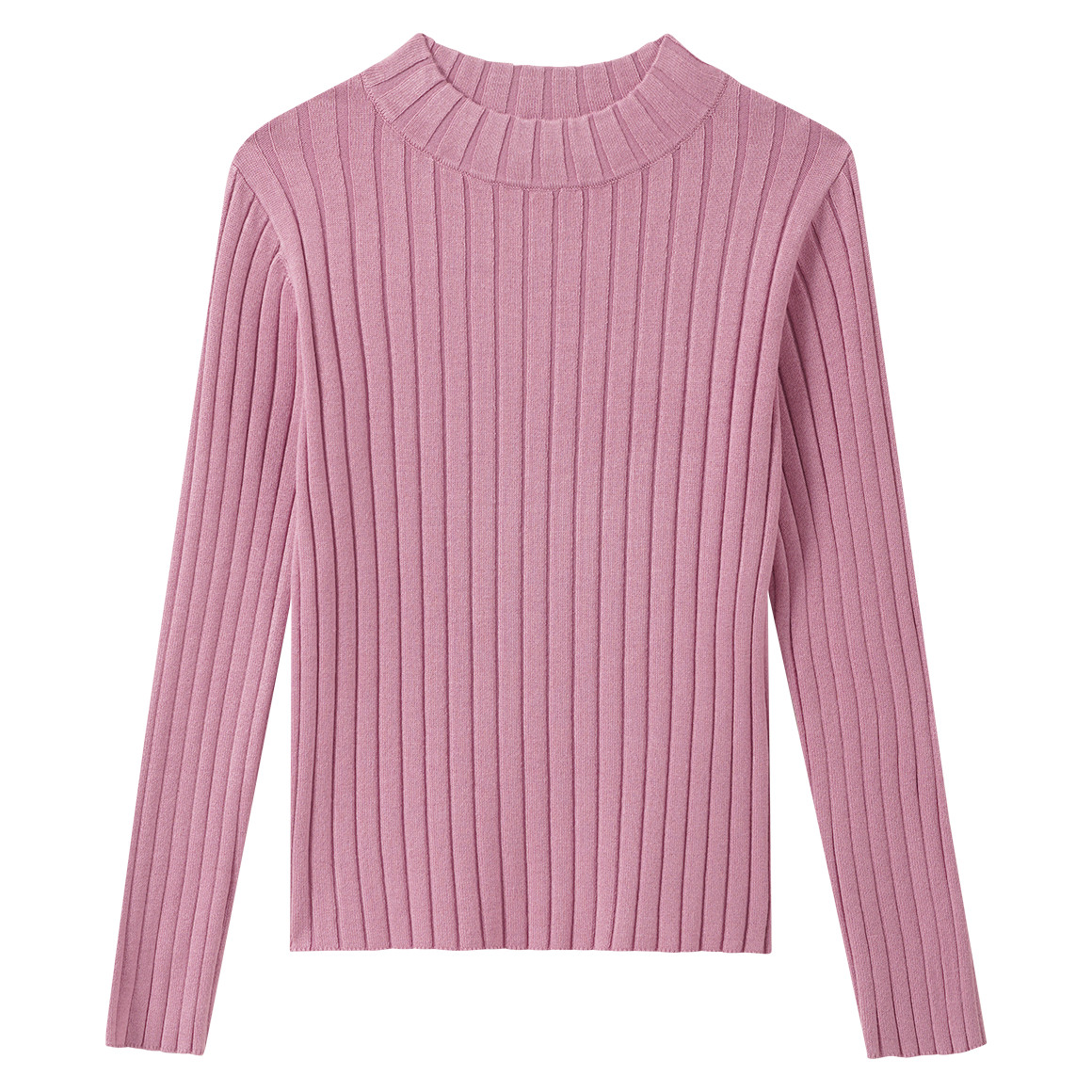 Mädchen Langarmshirt mit Rippstruktur von Yigga