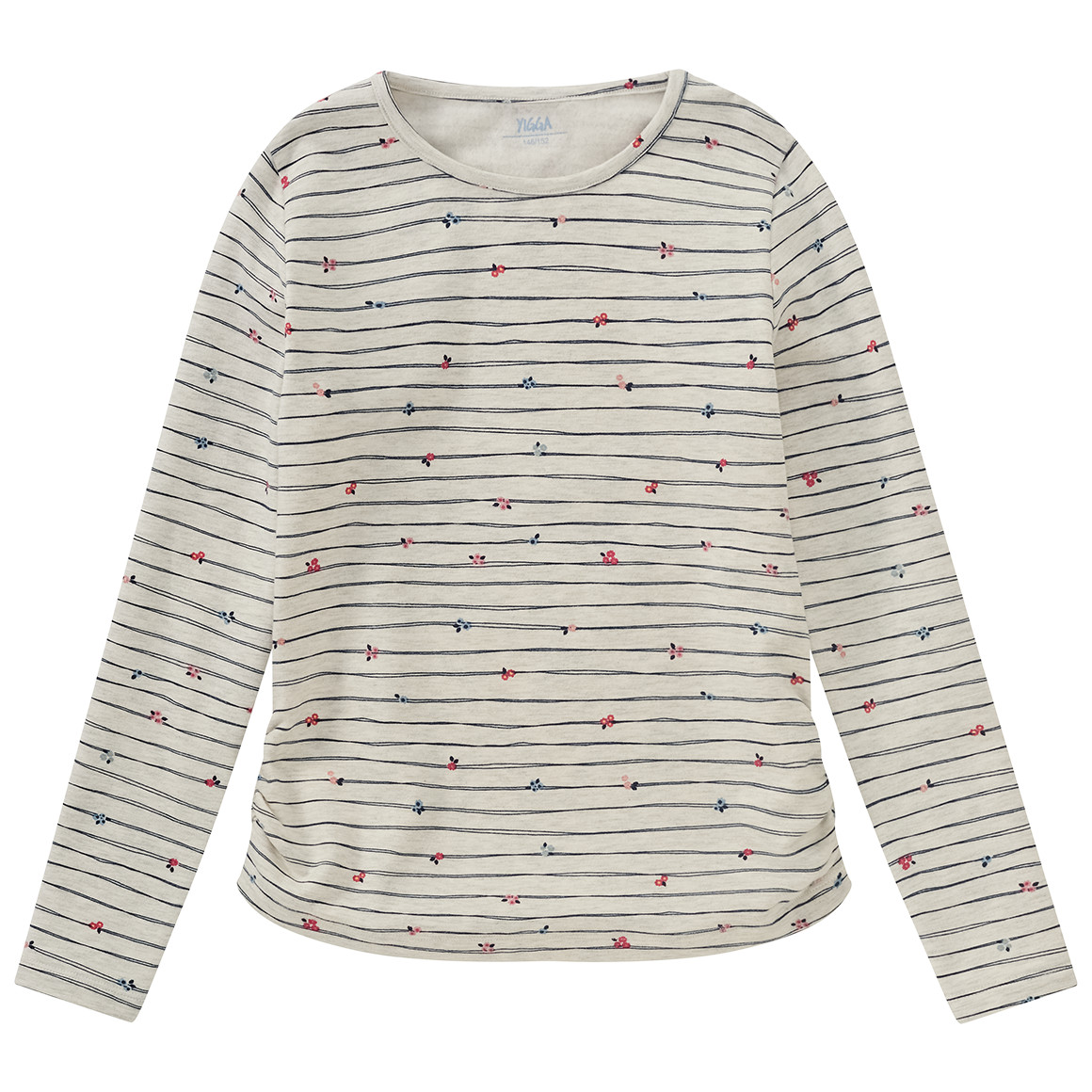 Mädchen Langarmshirt mit Streifen von Yigga