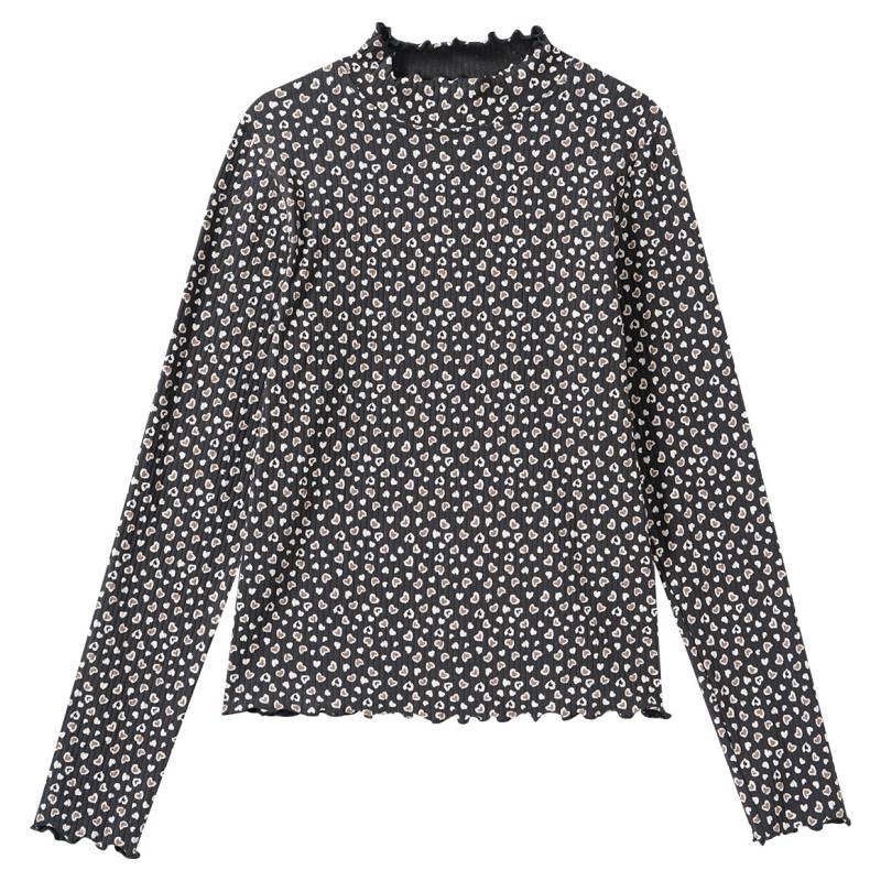 Mädchen Langarmshirt mit Wellenbündchen von Yigga