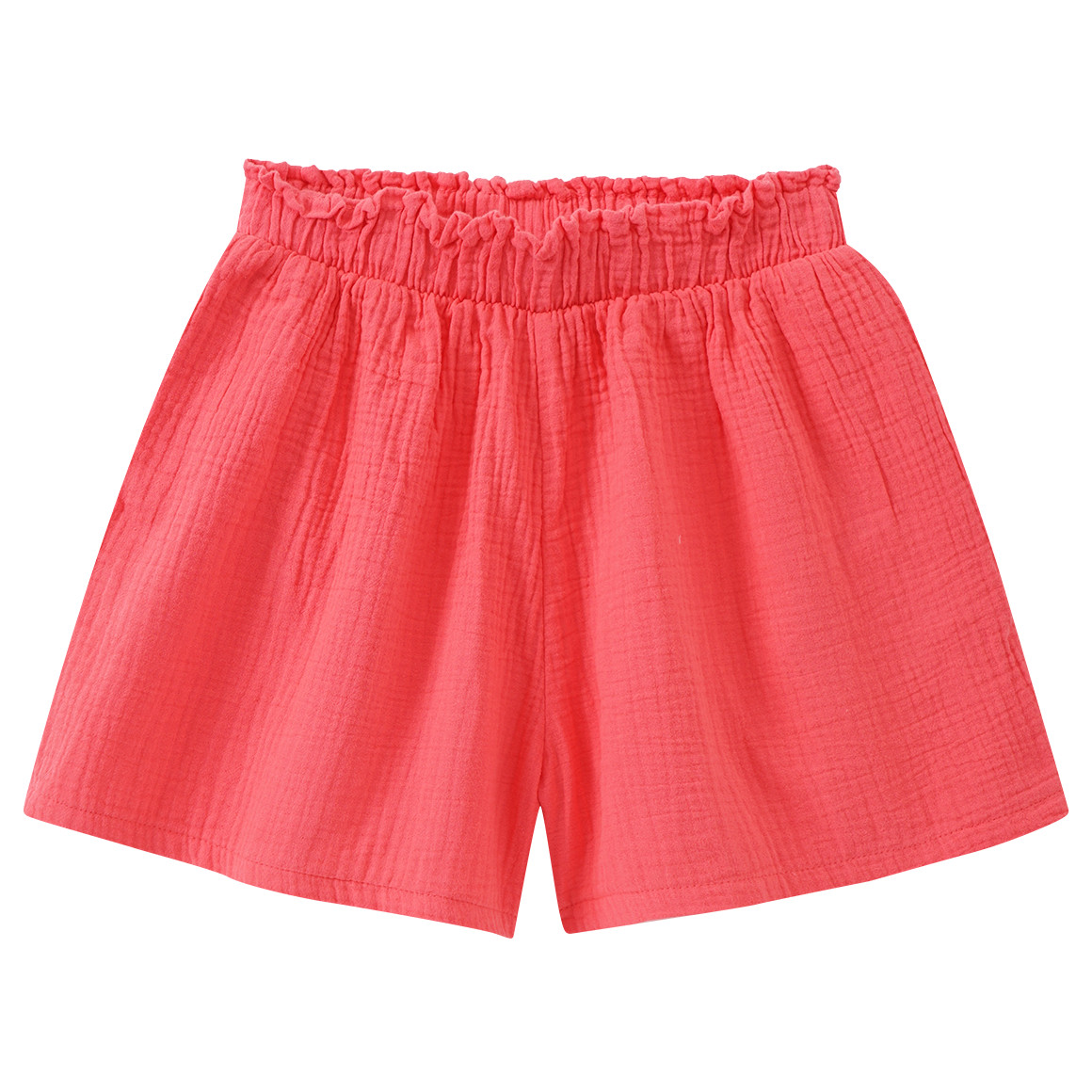 Mädchen Musselin-Shorts in unifarben von Yigga