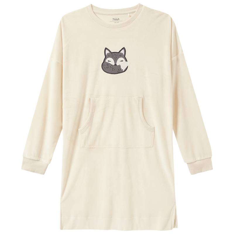 Mädchen Nachthemd mit Fuchs-Stickerei von Yigga