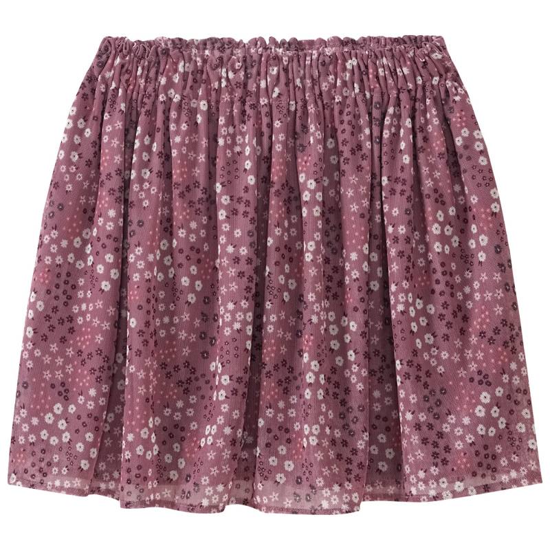 Mädchen Rock mit Blümchen-Allover von Yigga