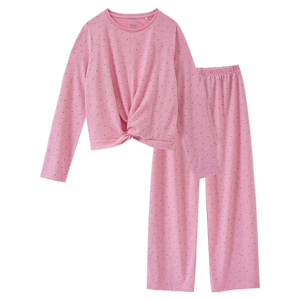 Mädchen Schlafanzug mit Sternchen-Allover von Yigga