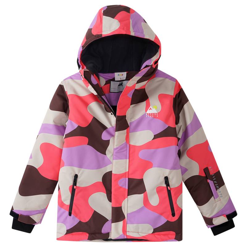 Mädchen Schneejacke mit Allover-Muster von Yigga