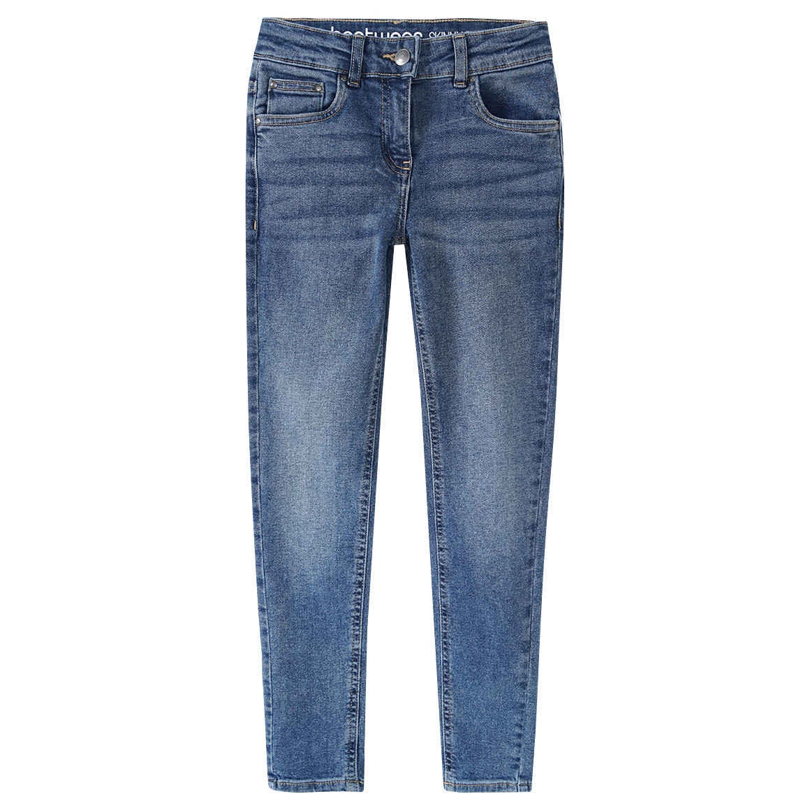 Mädchen Skinny-Jeans mit verstellbarem Bund Mädchen Skinny-Jeans mit verstellbarem Bund von Yigga