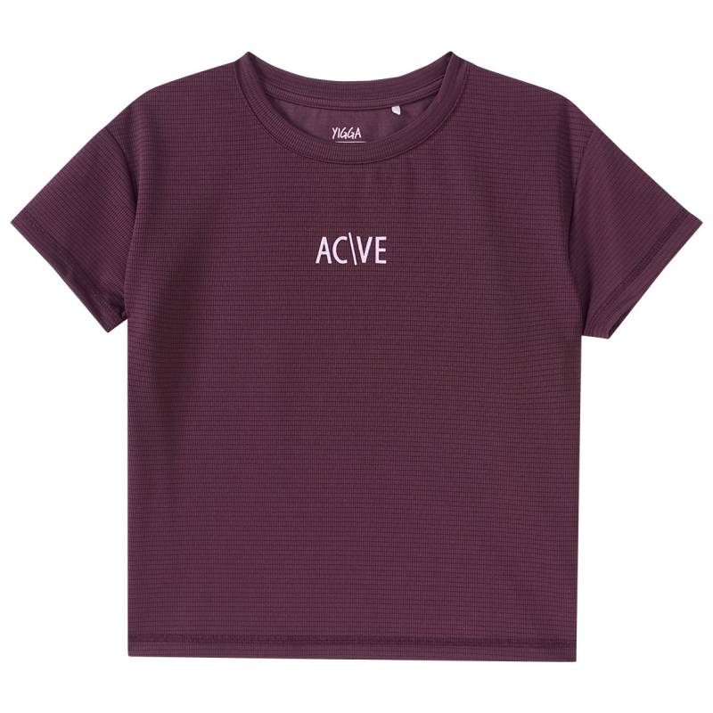 Mädchen Sport-T-Shirt mit Glitzer-Print von Yigga
