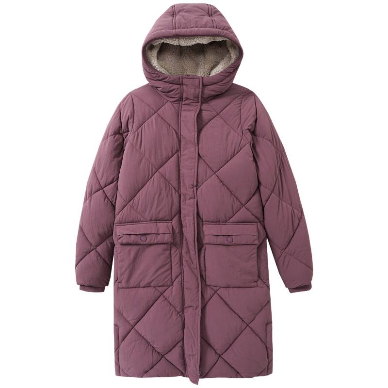 Mädchen Steppmantel mit Kapuze von Yigga