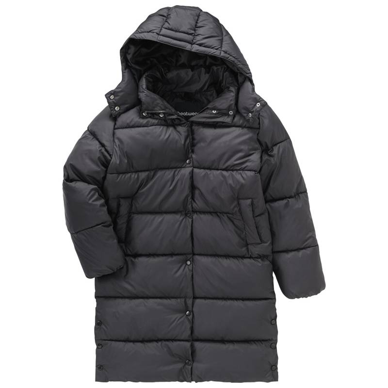 Mädchen Steppmantel mit abnehmbarer Kapuze von Yigga