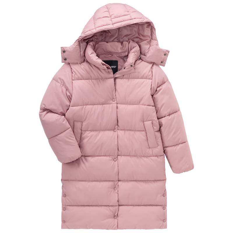 Mädchen Steppmantel mit abnehmbarer Kapuze von Yigga