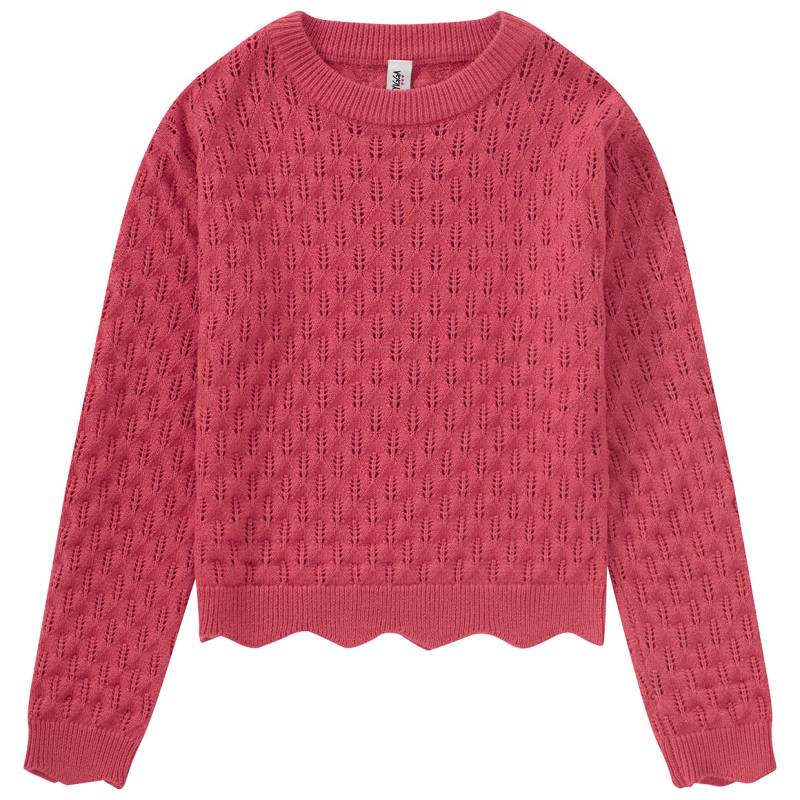 Mädchen Strickpullover mit Ajour-Muster von Yigga