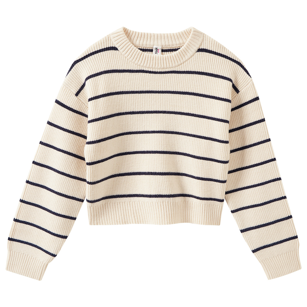 Mädchen Strickpullover mit Streifen von Yigga