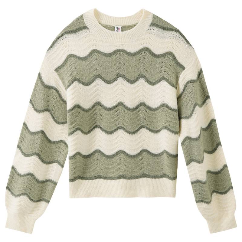 Mädchen Strickpullover mit Wellen-Muster von Yigga